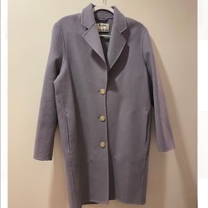 Acne Studios Light Purple Cashmere Coat